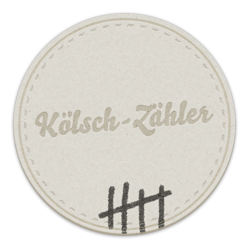 Dä Kölsch-Zähler kann jeder Jeck janz enfach met seinem Smaatphone oprofe un schon könne er un sing Fründe zähle wie vill Kölsch se bisher jetrunke hann
