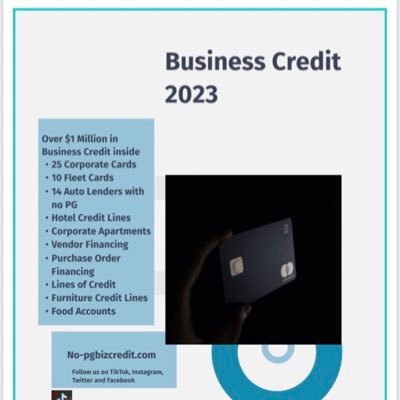 Teaching how to build business credit & secure funding🏦 WITHOUT a PG. Build your biz credit 💳scores in 45 days. Follow us 4 a free biz credit eBook