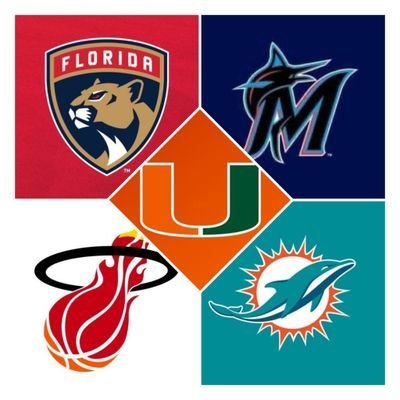 Miami sports fan
Miami Hurricanes - Miami Dolphins - Miami Heat - Miami Marlins - Florida Panthers - Inter Miami CF
