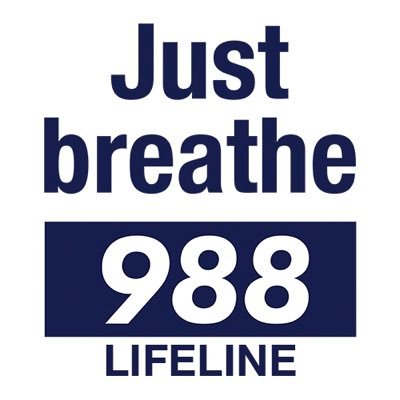 Just Breathe 988 Awareness Campaign purpose is to create awareness for the new 988 Suicide and Crisis Lifeline which you can call or text nationwide 24/7