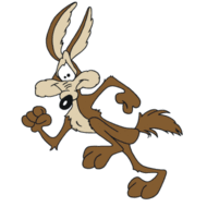 Wile E. Coyote.       Fighting the forces of evil.