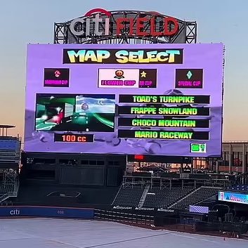 Not your average scoreboard. Not exactly affiliated with the @mets... yet.