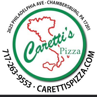 Caretti’s Pizza & Subs 2625 Philadelphia Ave Chambersburg, PA 717-263-9553 #BestPizzaInFranklinCountyAwardWinners click website for menu and online ordering