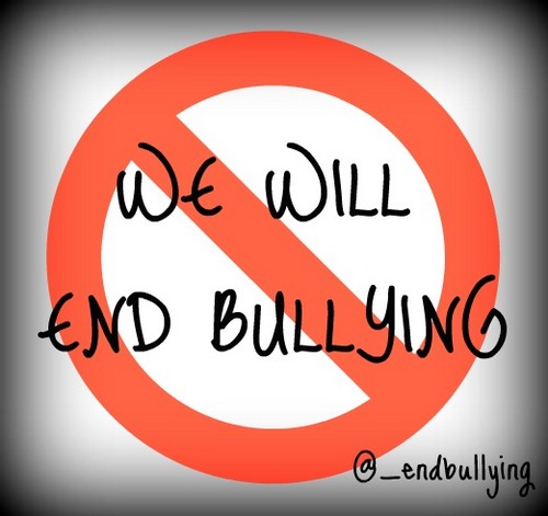 we stand up for those who are bullied, and fight against those who give it out. WE WILL STOP BULLYING!