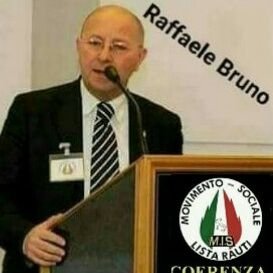 Raffaele Bruno, Segretario Nazionale del Movimento Idea Sociale, giornalista professionista, direttore della Casa Editrice Controcorrente.