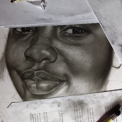 kudzaigibsony's profile picture. Charcoal realism artist capturing life's beauty. Creating meaningful art that inspires. Follow🎨✨
