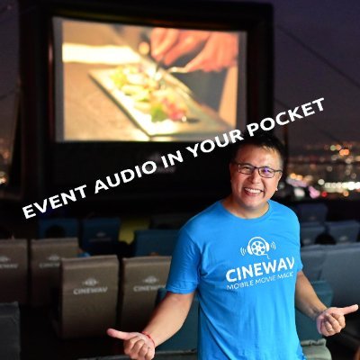 CINEWAV co-founder. Event Audio in your Pocket = CINEWAV, a scalable audio solution that can deliver in sync immersive HQ audio to audiences' own phones