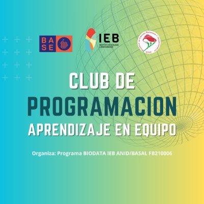 Club de autoformación en programación estadística asociado al Programa BIODATA del Instituto de Ecología y Biodiversidad (IEB-Chile).