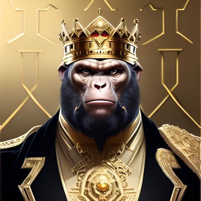 Golden Gorilla Squad NFTs📿  AI future rulers of the world👑  Taking over OpenSea very soon ‘23🦍