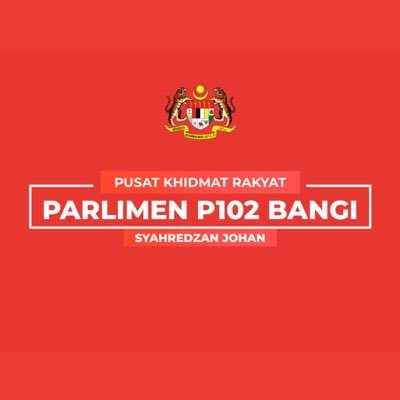 Akaun rasmi Pusat Khidmat Rakyat Parlimen Bangi (P102), pejabat @syahredzan MP Bangi