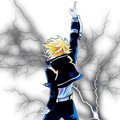 Letmxzapyou's profile picture. ⠀
⠀ ━┈⠀カミナリデンキ⠀•⠀𝑍𝐴𝑃 𝑍𝐴𝑃      。₊˚
⠀ ❛⠀⚡️ ˒˒    𝗖𝗛𝗔𝗥𝗚𝗘𝗕𝗢𝗟𝗧   、
⠀ ˗ˏ ꒷ ͝͝͝ ꒦⠀U.A Aᴄᴀᴅᴇᴍʏ❜ ˎ-