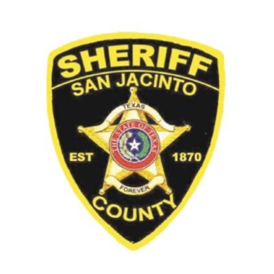 Official account for San Jacinto County Sheriff’s Office. Not monitored 24/7. If you need to contact the office please call 936-653-4367.