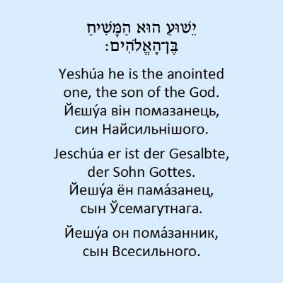 Верующий.
Йешуа – настоящее имя сына Всесильного. Не искажайте его!
Yeshua is the real name of the Son of God.
#Йешуа #ישוע #Yeshua #Jeschua