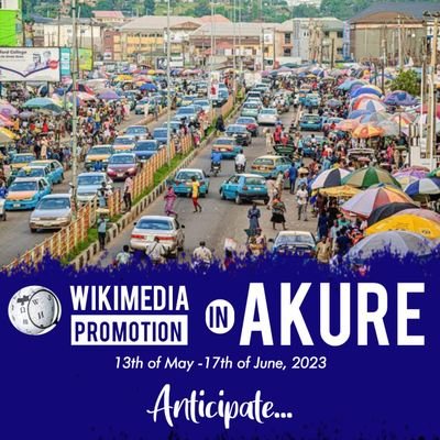 This project is aimed to premiere the Wikimedia promotion campaign in Akure by raising & inspiring the emergence of active champions of the Wikipedia projects.