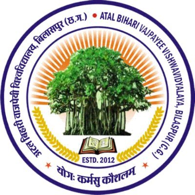 ABVVBilaspur's profile picture. Atal Bihari Vajpayee Vishwavidyalaya (formerly Bilaspur Vishwavidyalaya), is a public state university located in Bilaspur, Chhattisgarh, India.