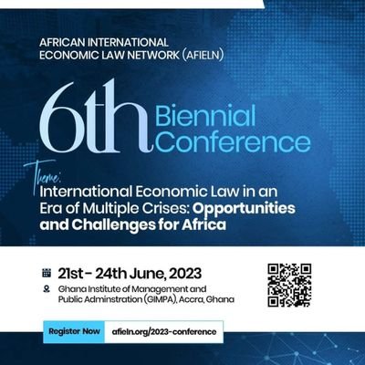 The African Int'l Econ Law Network (AfIELN) is a regional network under the auspices of the @sielnet. It hosts its activities in association with @afronomicslaw