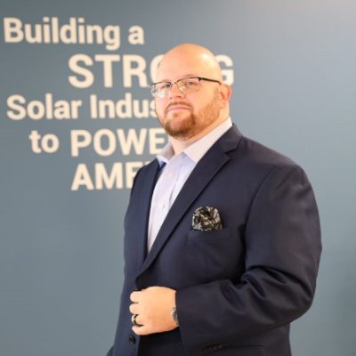 Husband, Father, Energy Advocate, Senior Regional Manager at Solar Energy Industries Association (SEIA). My tweets are my own.