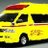 黄色の救急車のアイコン