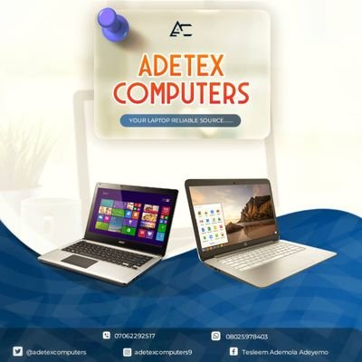 adetexcomputers's profile picture. C.E.O || Ur Laptop Reliable Source//Laptop Sales and Repair ||General Computer services || Networking || Sales of Computer Accessories || 07062292517