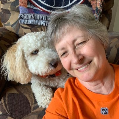 I’m an Aussie-doodle and my 2-legged is a retired teacher, long time Oiler fan, and furever dog lover, living on Treaty 6 territory. no DMs