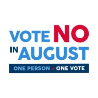 Vote No In August: Protect One Person One Vote (@votenoinaugust) 's Twitter Profile Photo Vote No In August: Protect One Person One Vote (@votenoinaugust) 's Twitter Profile Photo
