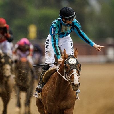 Jockey, husband, father. Out here turning left