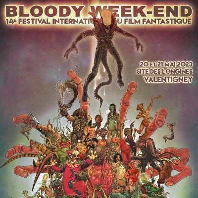 Compte officiel Twitter  14e  Festival International  du Film Fantastique de Valentigney (Bloody week-end)  20,21 mai 2023