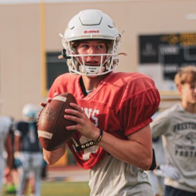 Andrew_Nelson_6's profile picture. Prestonwood Christian Academy - 2025 - Quarterback - 155 lb - 5’11” - 3.75 GPA