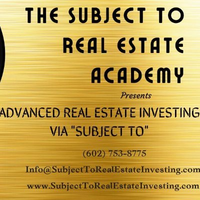 Advanced REI. Subject To Real Estate Investing. No credit required. No loan qualifying. Houses comes with mortgage. https://t.co/5xK0lNzaqO