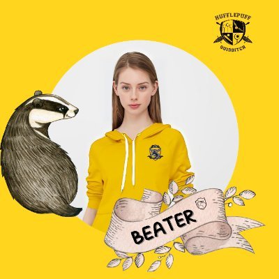 Swinging into action as a Hufflepuff Beater two! Bringing the fierce energy and loyalty of the Badgers to the Quidditch field. 🦡⚡️ #HufflepuffPride. #HFQD.