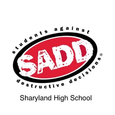 sharylandSADD's profile picture. Students Against Destructive Decisions
Instagram: saddclub.shs