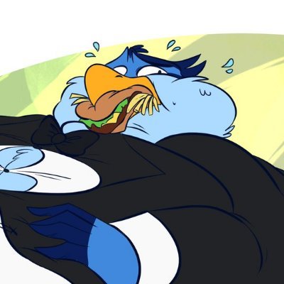Fat blue songbird that really likes other fat anthro characters~ | 23 | Asexual 💜🖤🤍 | No minors!! | Icon by @KibaAfterdark45 | Banner by @sycamore_goat