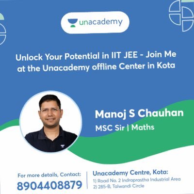 Star Educator on Unacademy Plus (Maths faculty For IIT JEE main and advance) https://t.co/LZL7bkG3Mv