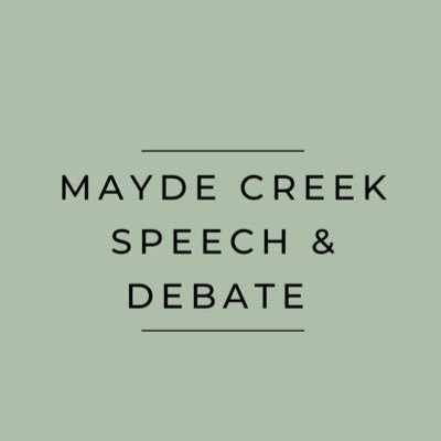 Official Twitter page of the MCHS Speech and Debate team.