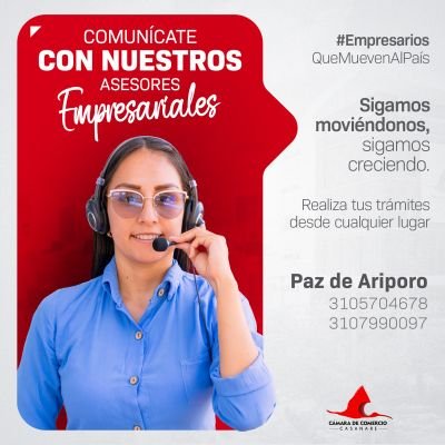 Directora Zona Norte, Camara de Comercio de Casanare