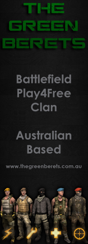 TheGreenBerets's profile picture. Australia's fastest growing Battlefield Play4Free clan!