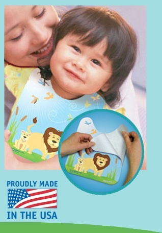 Sticky Bibs (Your Patented Premium Self-Stick Reusable & Disposable Bibs) -Finally, there's a bib that stays put!