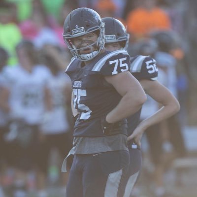 Covenant Christian HS | 6’ 5” 270lbs | c/o 2024 | All-State OL (C/G) #79 | Squat: 460 | Bench: 285 | 40yd Dash: 5.08 | C#: 317-789-7115 | 2x All State |