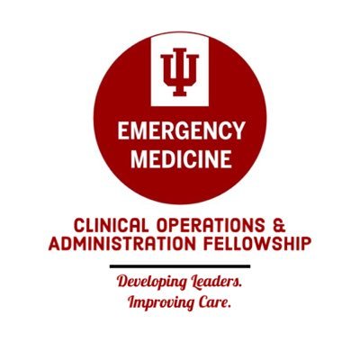 Twitter home of the Indiana University School of Medicine Dept of EM Clinical Operations & Administration Fellowship, featuring IU Kelley School of Business MBA
