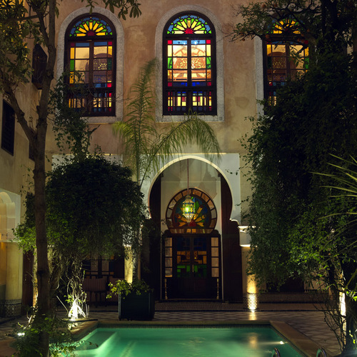 RiadMaisonBleue's profile picture. Beautiful luxury Riad with 18 suites, spa and hammam, swimming pool, restaurant, well-equipped gym, relaxing terraces, two intimate bars and a culinary school.