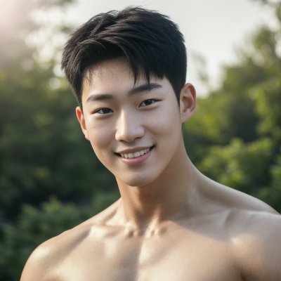 G-AI Asian Men on Twitter: "Korean boy wearing tight crop top in a