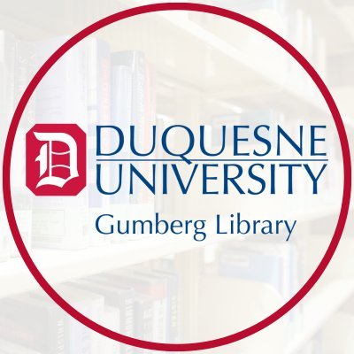 The official account of Gumberg Library. We support academic excellence and exemplary research at Duquesne University. Questions? Ask us! https://t.co/0Luz0kc4yB