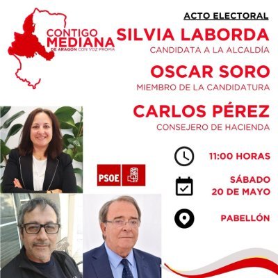 Candidatura para renovar la vida política y pública de Mediana de Aragon y llevarla al siglo XXI