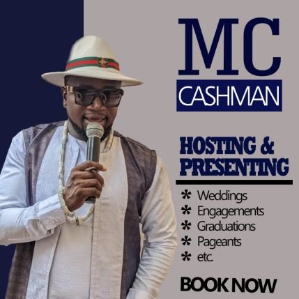 ABIOLLACASHMAN's profile picture. Professional Master of Ceremony - MC and Event Planner 
EMAIL : cashmanabiolla@gmail.com 
PHONE: +233241748266