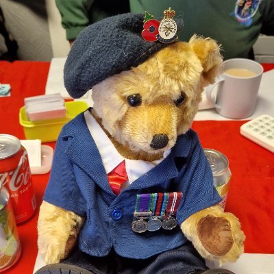 Just a bear on a mission. Served in the Royal Army Bear Corps!
