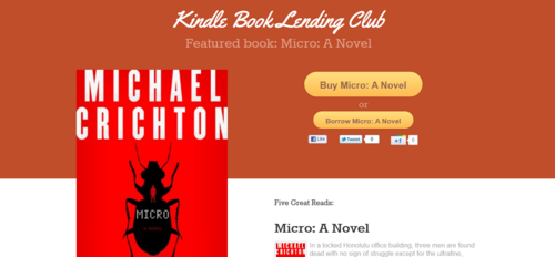 Sharing great books with Kindle owners.