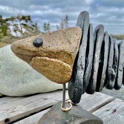 Original authentic Nova Scotia stone art. Handmade just meters from the mighty North Atlantic.   instagram @cat_the_anchor