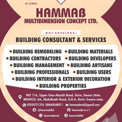 HammabLtd's profile picture. Hammab Multidimension Concept LTD is a registered building design and construction company.