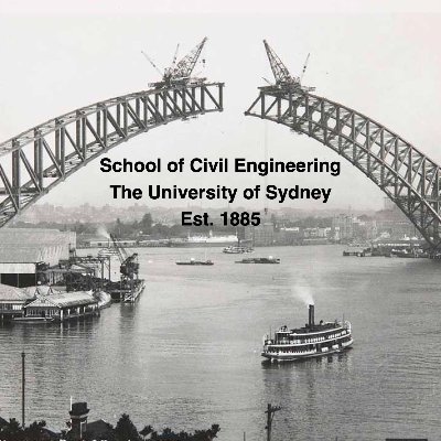 Est. 1885, School of Civil Engineering, The University of Sydney. @Eng_IT_Sydney @Sydney_Uni #BuildOurFuture