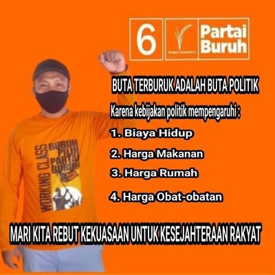 Aktivis Buruh Indonesia# 
Pengurus Exco Partai Buruh# 
Anti BuzzerRp Pemecah-belah Bangsa#
Anti Rezim Pembohong dan Rezim Korup#
Anti Sontoloyo#